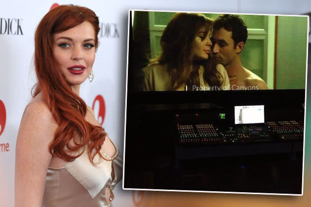 Lindsay Lohan machte ihrem Ruf bei den Arbeiten zu "The Canyons" alle Ehre. (Bilder: ddp images, Twitter)