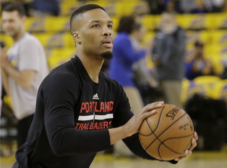 Damian Lillard averaged 27 points per game this past season. (AP)