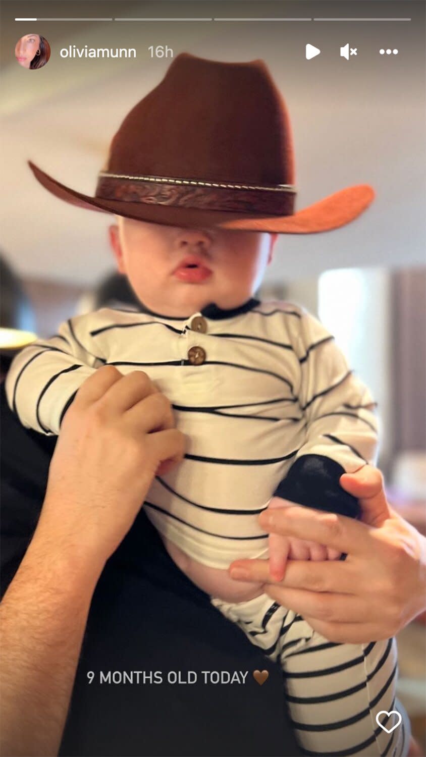 Olivia Munn Celebrates 9 Months with Malcolm in Sweet Cowboy Hat Photos