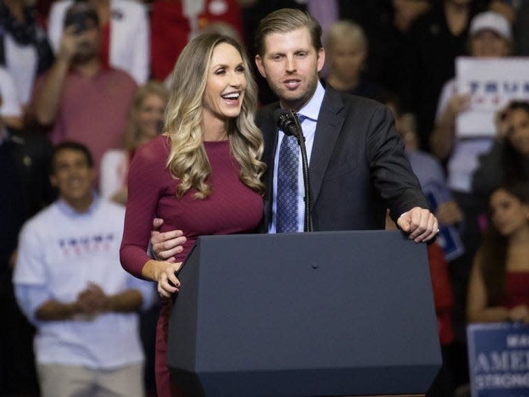 Eric and Lara Trump.