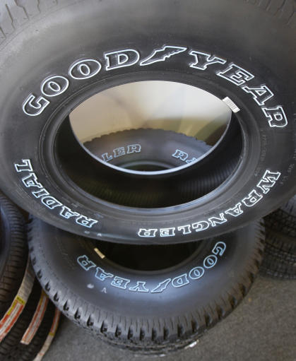 Goodyear tires: Credit AP