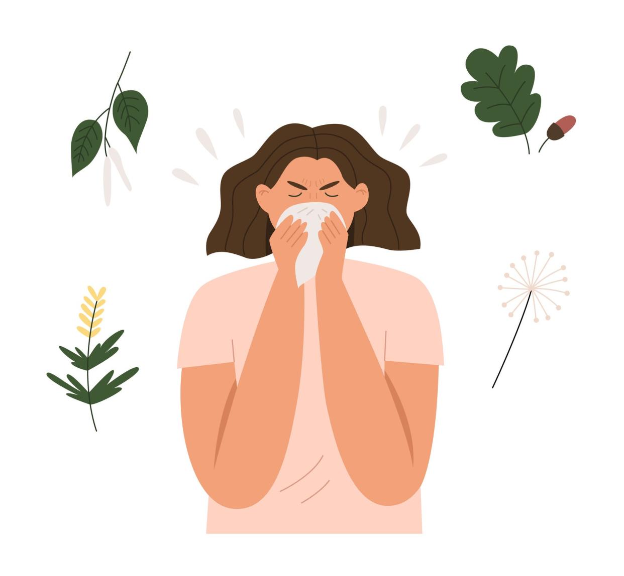 Seasonal allergies can cause uncomfortable symptoms such as sneezing, coughing and itchy eyes.