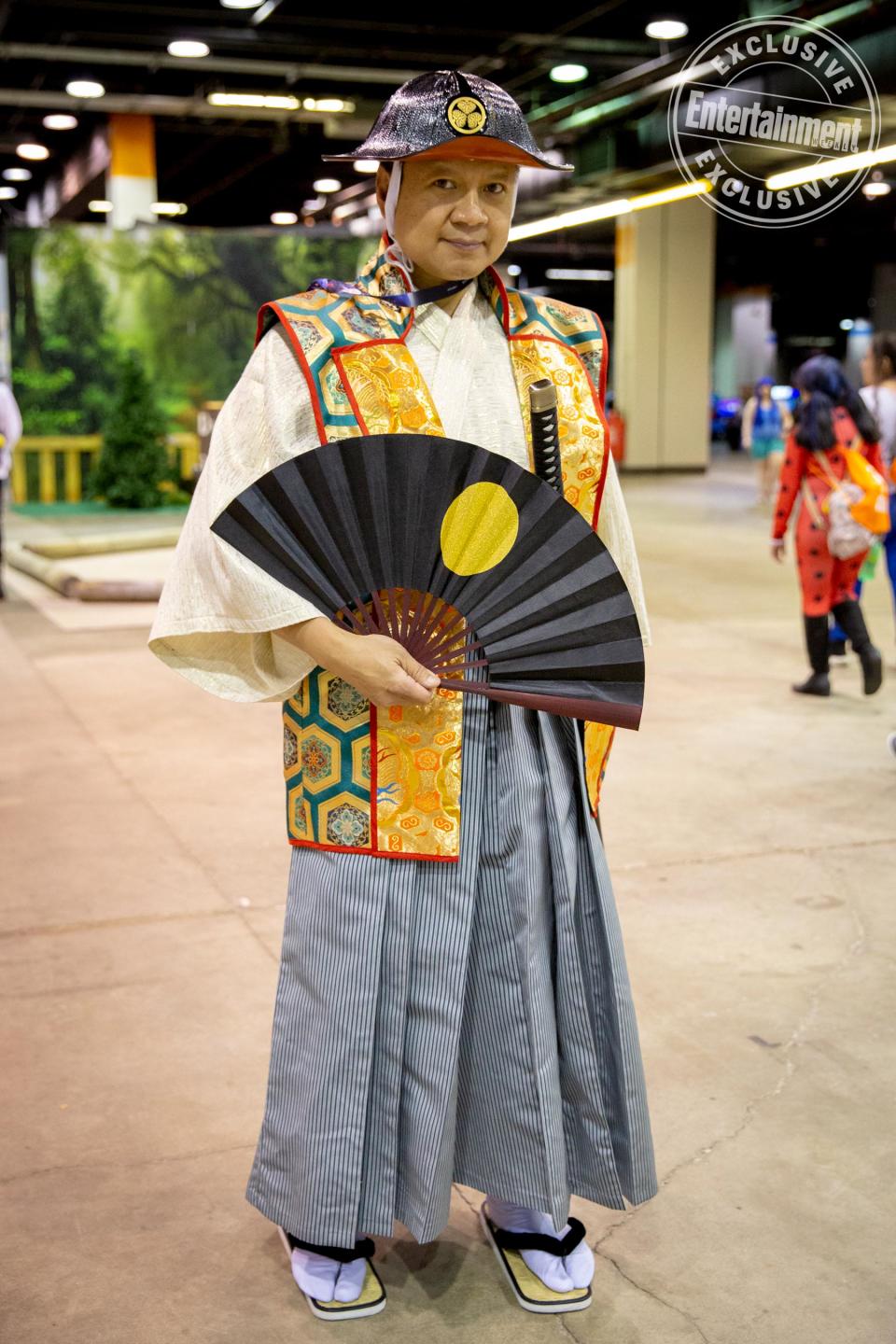 A Samurai cosplayer