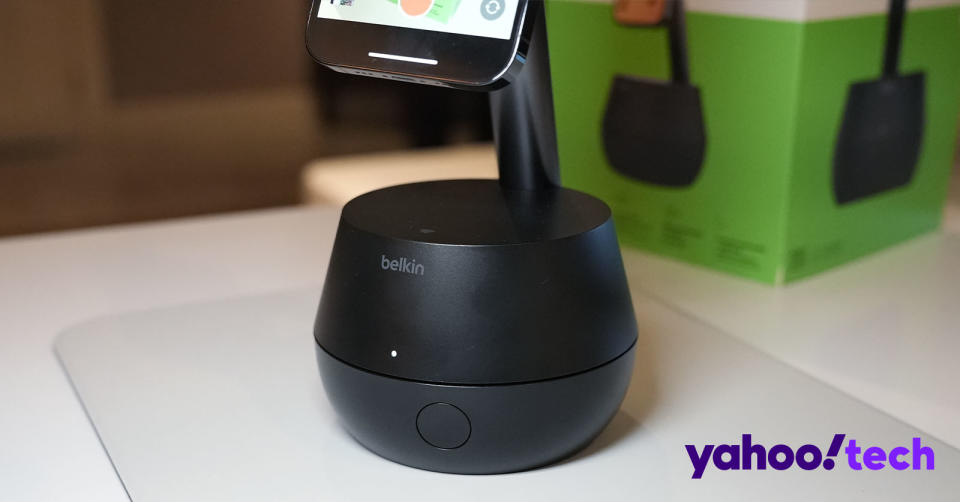 Belkin 全新自動追蹤手機支架，iPhone 會 360 度轉動跟著你跑