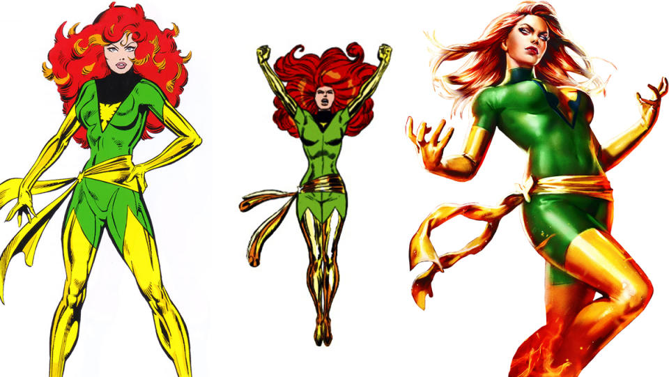 When transforming from Marvel Girl to Phoenix, X-Man Jean Grey got a massive costume improvement.