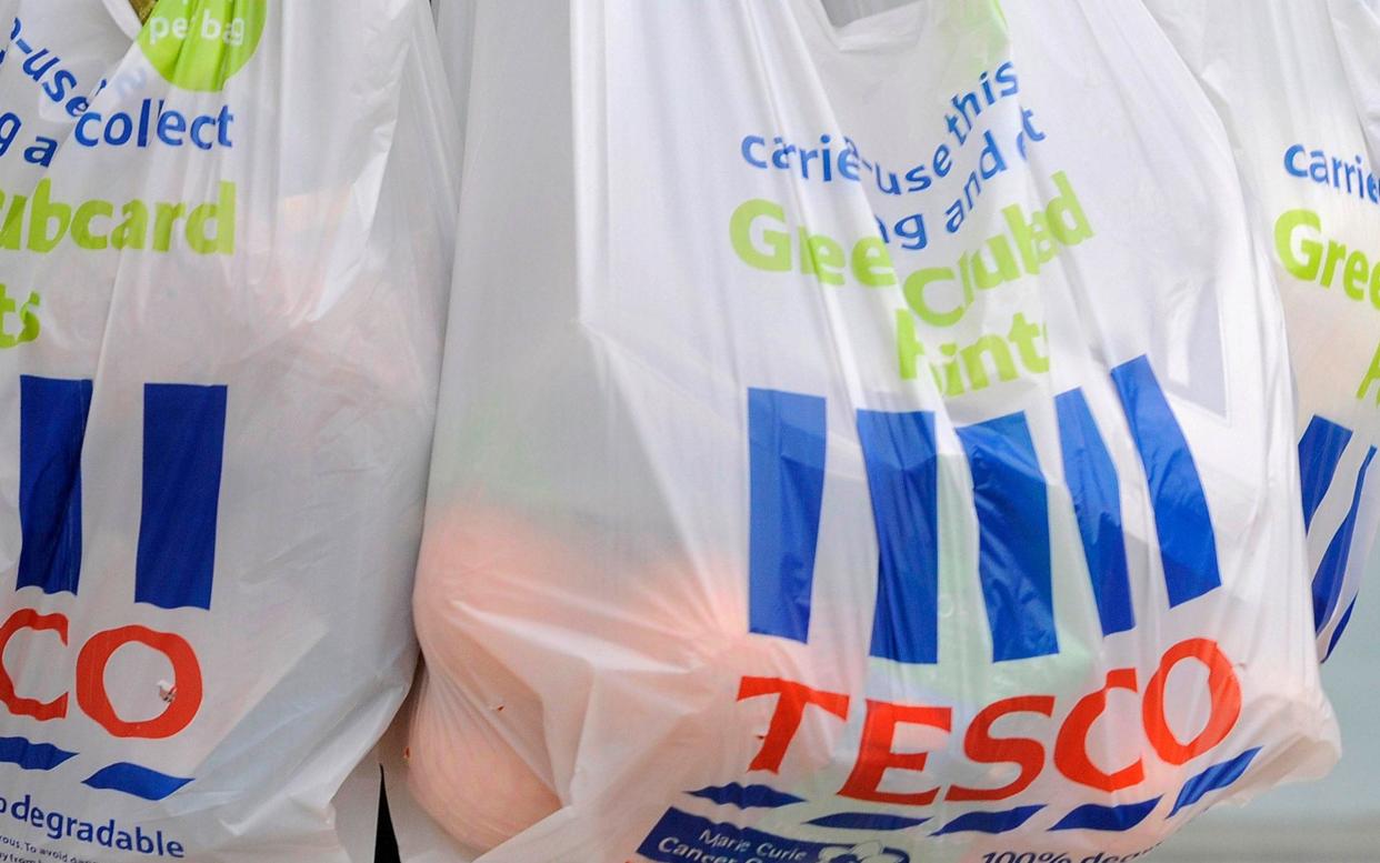 Tesco is planning to end sales of so-called 'single use' carriers all together - TOBY MELVILLE/Reuters