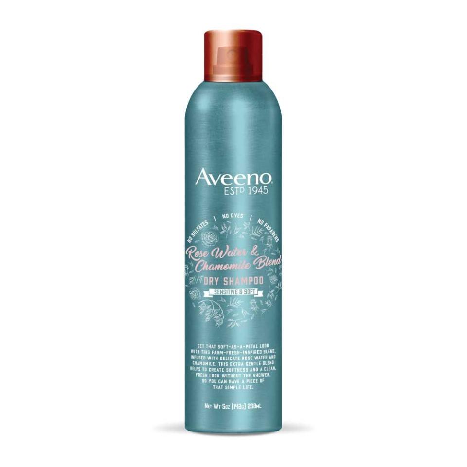 Aveeno Rose Water and Chamomile Gentle Dry Shampoo for Sensitive and Soft