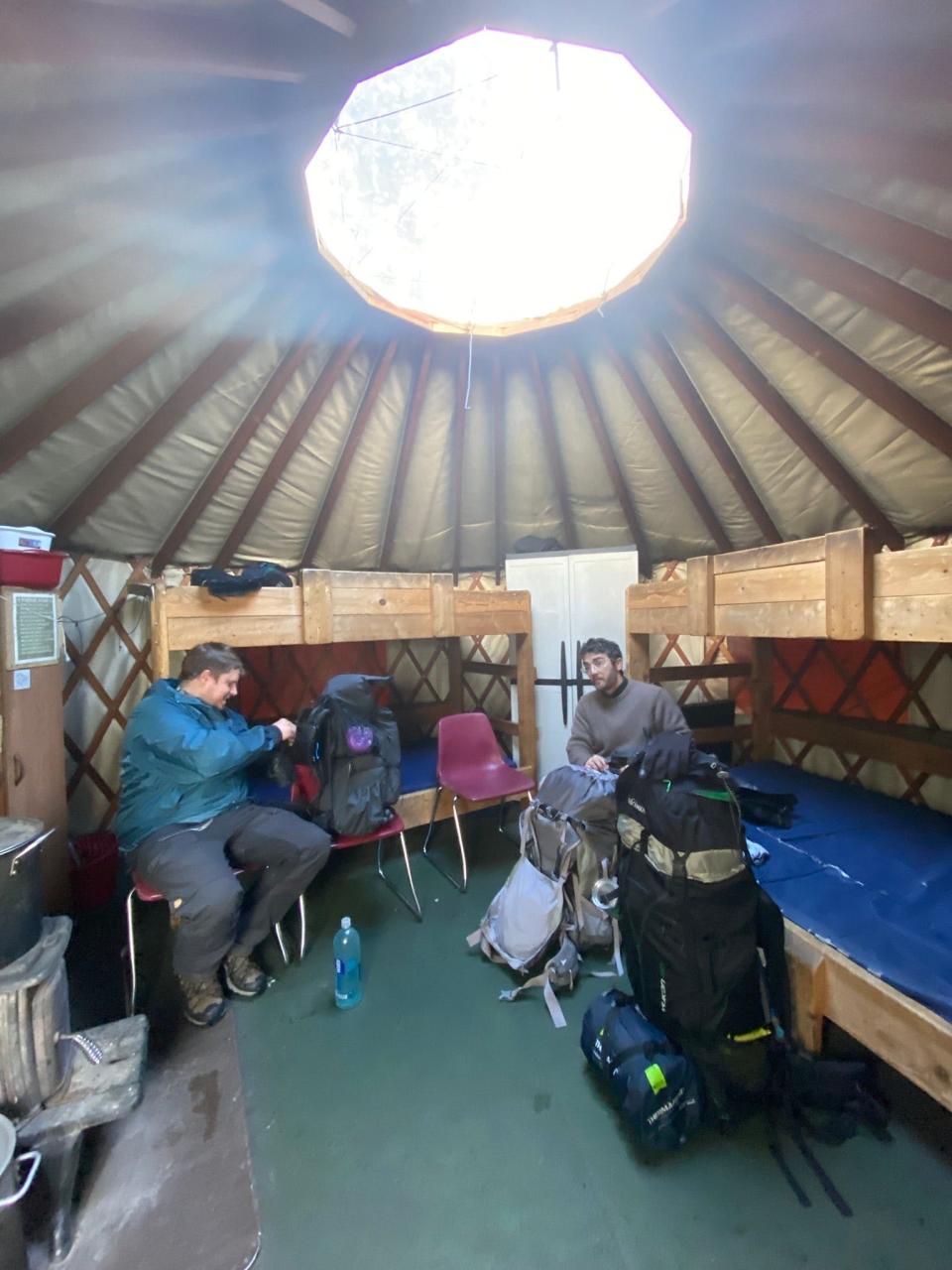 Visitors unpack gear inside a Never Summer Nordic yurt at Colorado State Forest State Park in this undated photo. Colorado Parks and Wildlife has terminated its contract with the company, leaving customers searching for refunds.