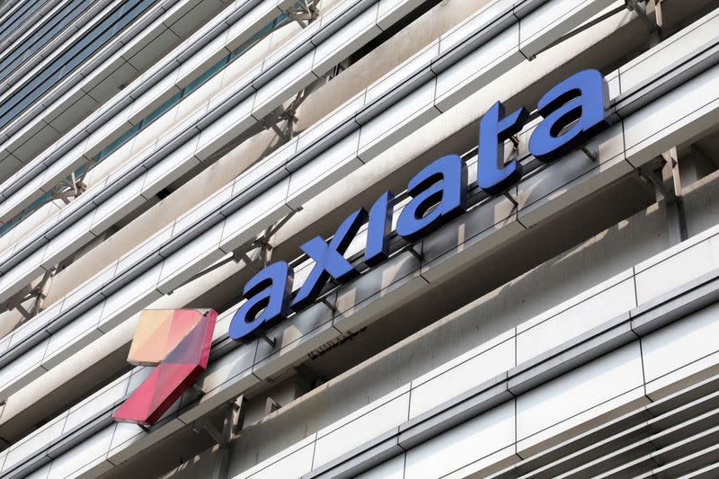 FILE PHOTO: A general view of the Axiata headquarters building in Kuala Lumpur