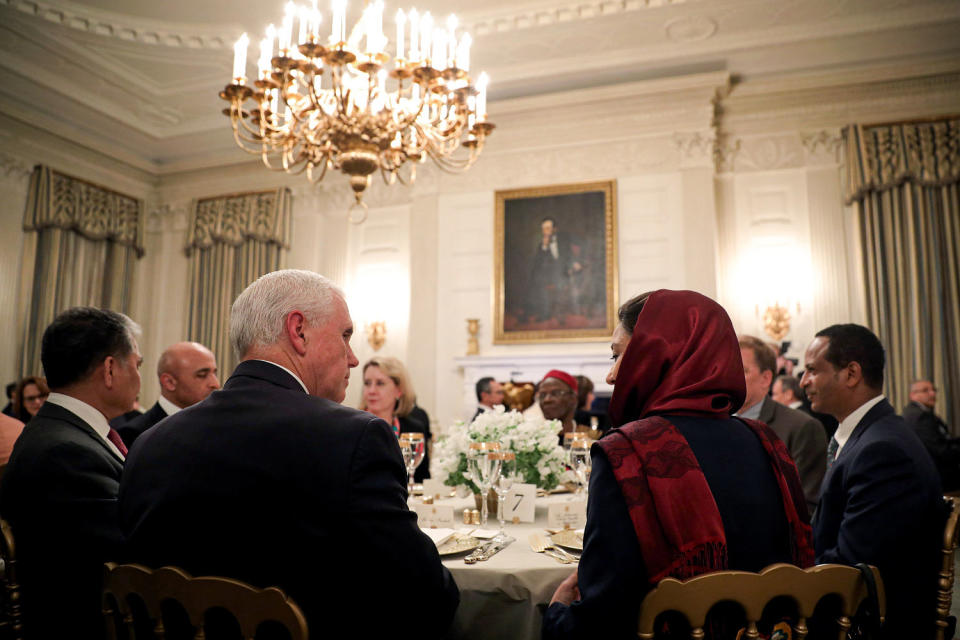 Mike Pence at an Iftar dinner (Win McNamee / Getty Images file)