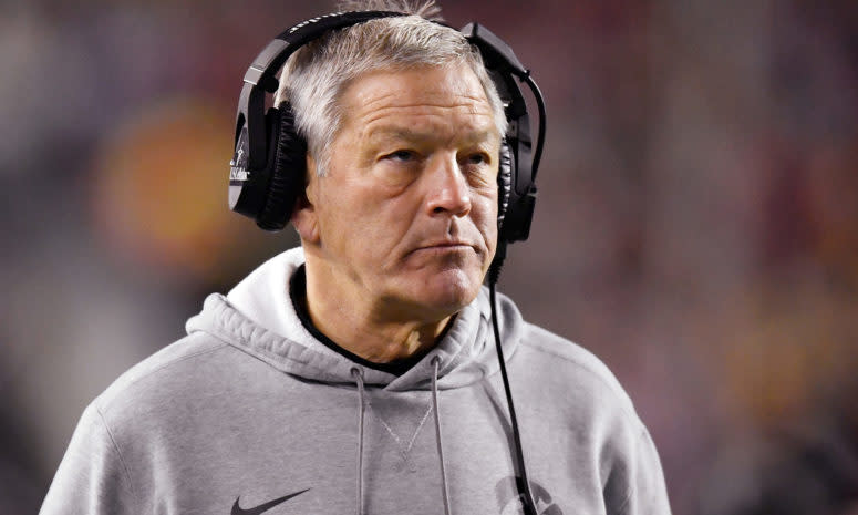 Iowa Hawkeyes head coach Kirk Ferentz on Friday.