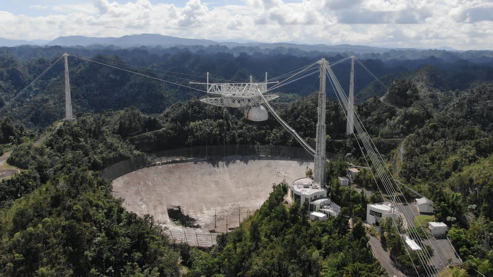 El telescopio de Arecibo en Puerto Rico