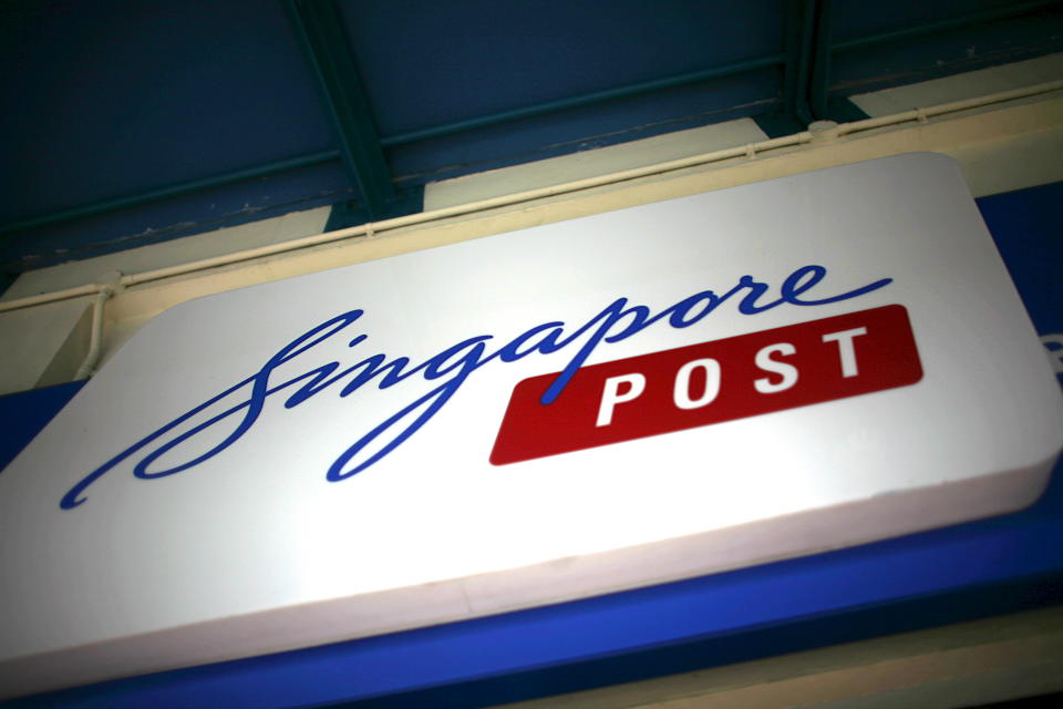 SingPost signage.