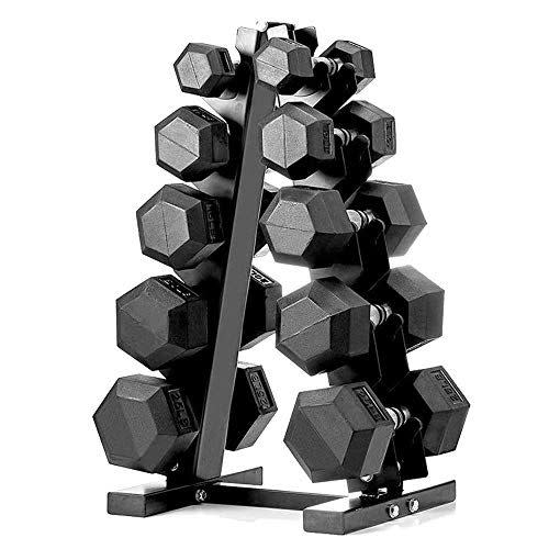 Hex Dumbbell Set with A-Frame Rack