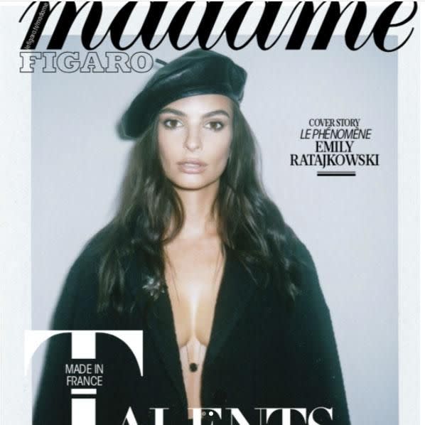 Taking to social media, the 26-year-old has shared the final version of this month's Madame Figaro magazine cover. Source: Instagram