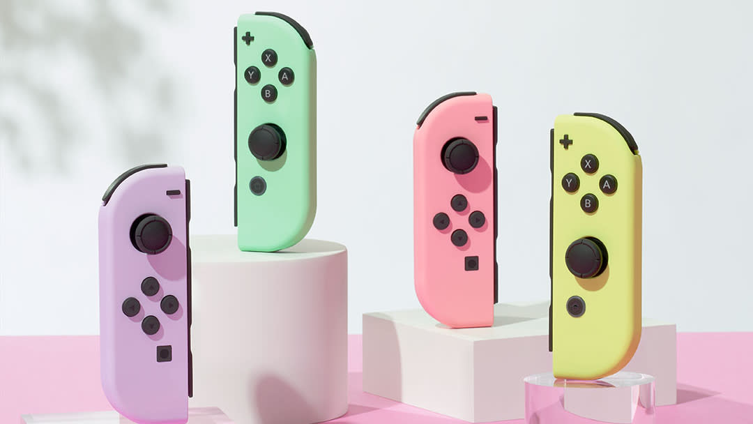  Nintendo Switch Joy-Con pastel controllers 