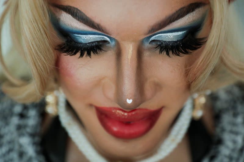 Drag queen Carmen Rose poses for a potrait at Petaling Jaya