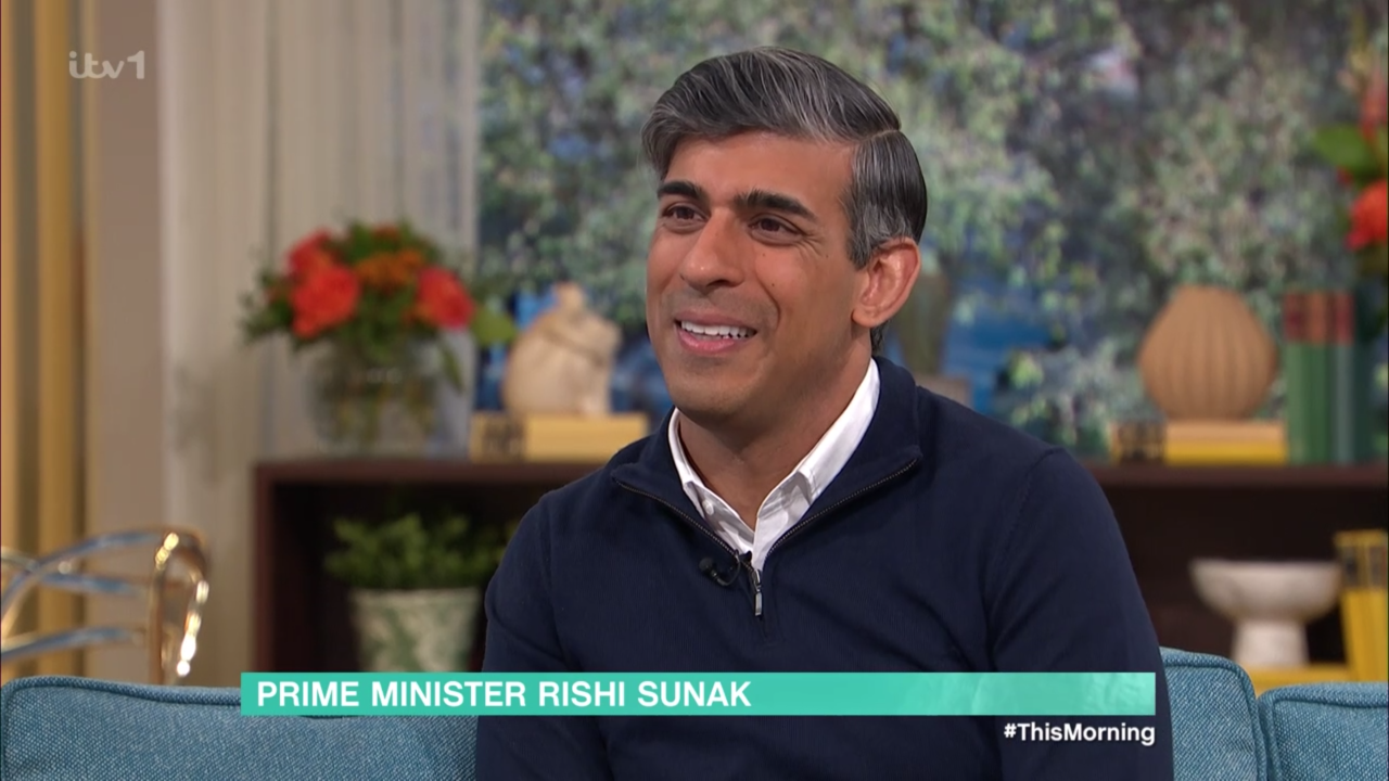 Rishi Sunak on This Morning 3rd July, 2024  (ITV)