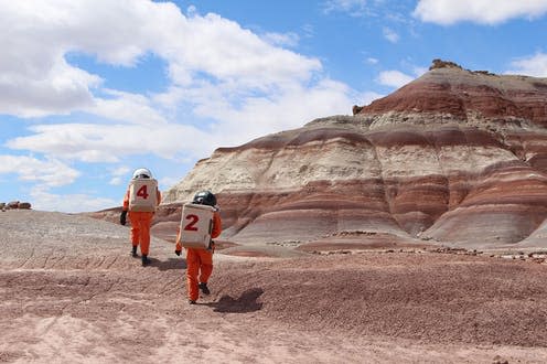 <span class="caption">Ella and Nicki at the Mars Desert Research Station.</span> <span class="attribution"><span class="license">Author provided</span></span>