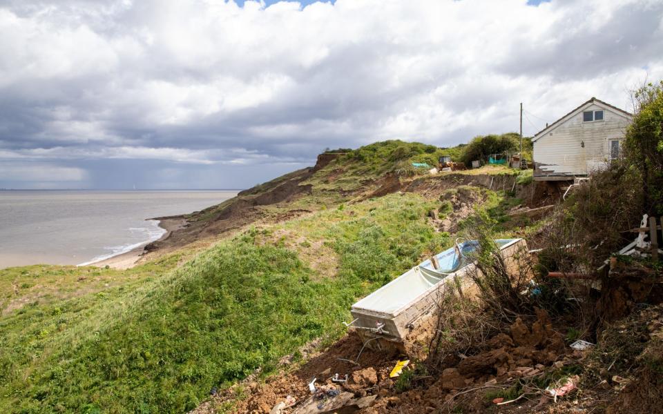 Newell's property lies on the fastest eroding stretches of coastline in Europe