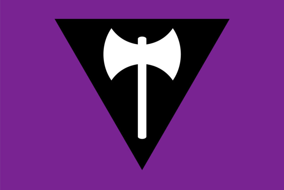 <strong>Labrys Lesbian flag</strong><p>iStock</p>