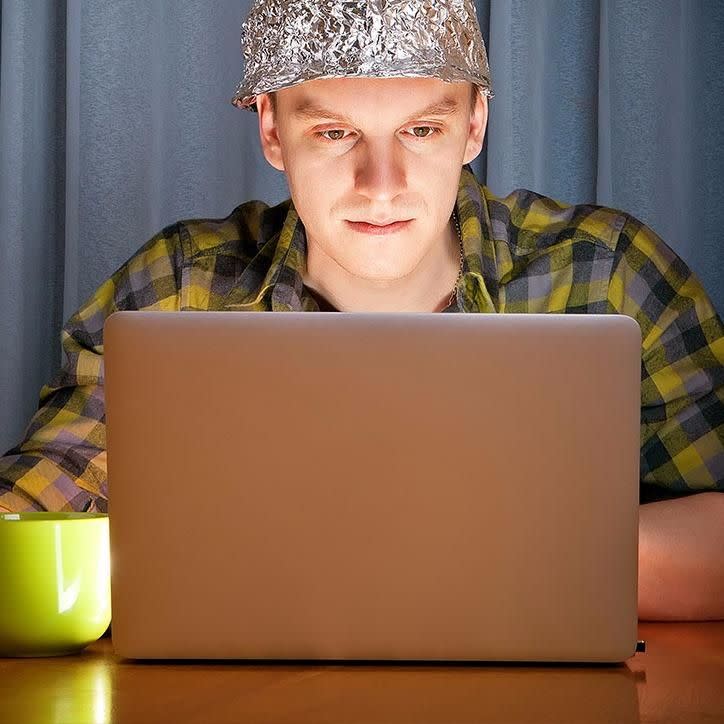 Take the tinfoil hat off mate, and get outside in the fresh air. Source: Getty