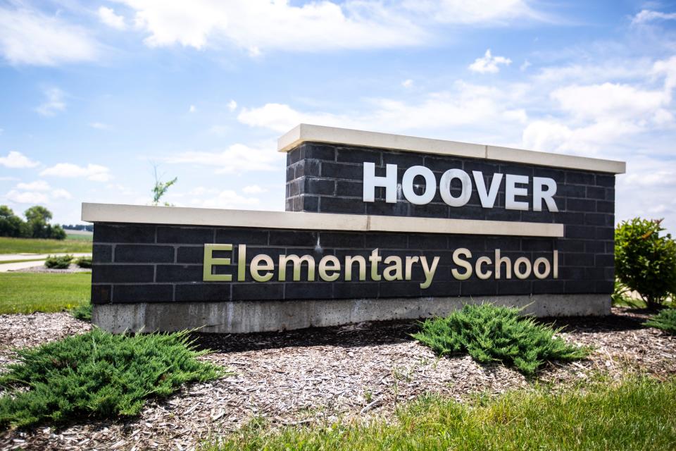 Hoover Elementary is pictured, Thursday, June 20, 2019, at 1355 Barrington Road in Iowa City, Iowa.