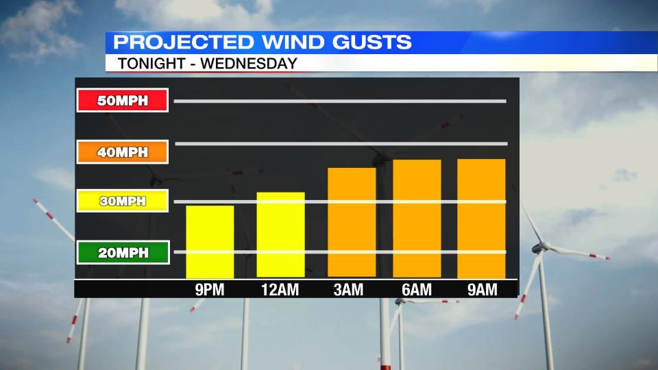 Projected Wind Gusts