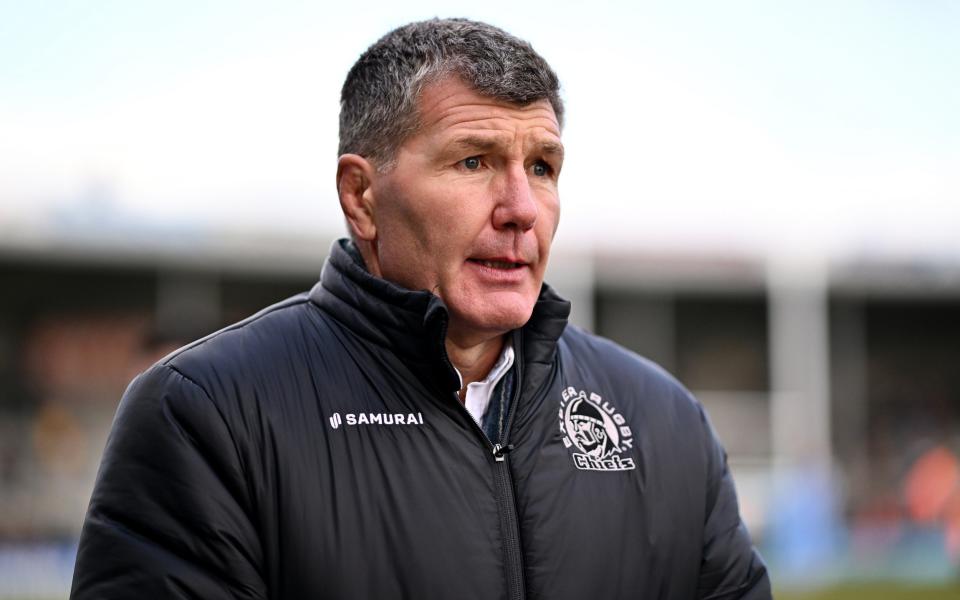 Rob Baxter looks on - Rob Baxter shoots down central contracts - but offers a different solution - Getty Images/Dan Mullan