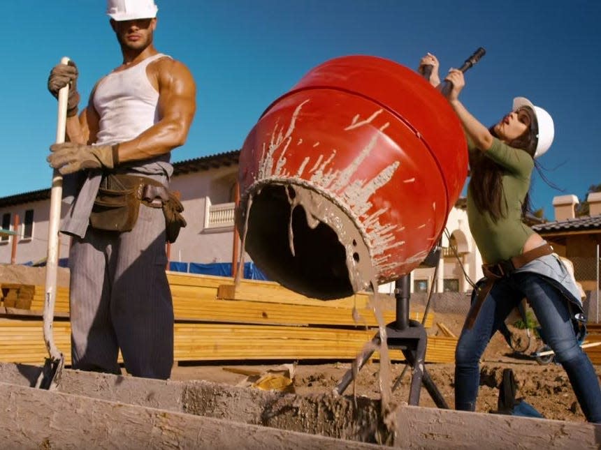 Camila Cabello in the video for "Work From Home."