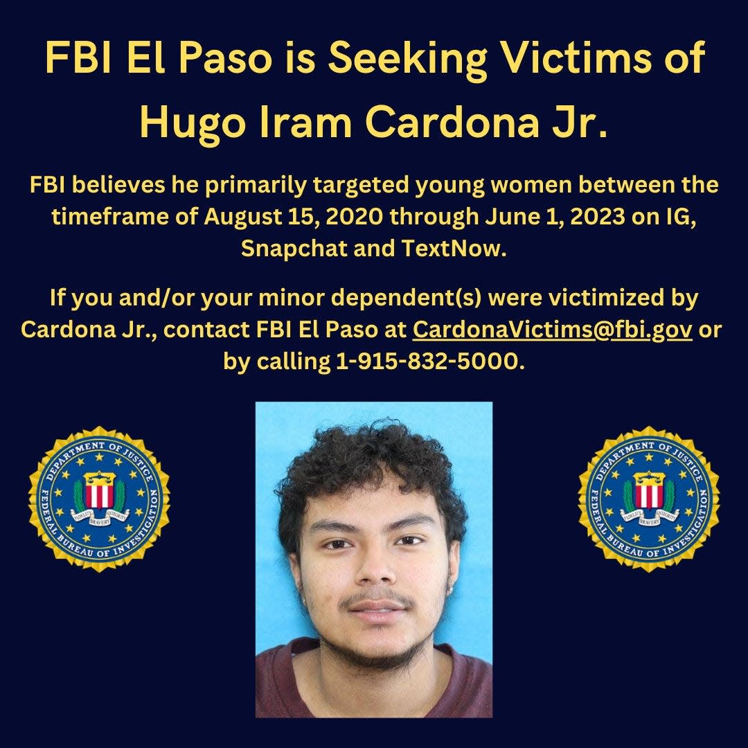 Federal authorities are searching for any victims of Hugo Iram Cardona Jr. Cardona pleaded guilty in federal court to sextorting young women on social media.