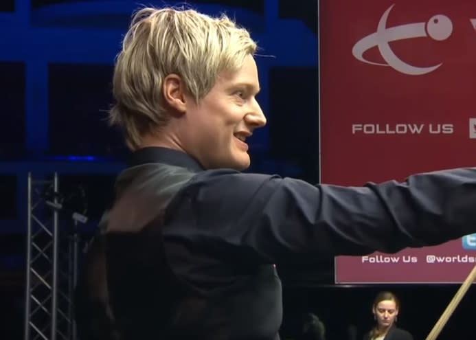 Neil Robertson encountered the distraction en route to victory over Michael Georgiou