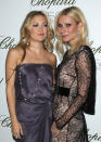 Kate Hudson and Gwyneth Paltrow attend the 150th anniversary of Chopard gala at The Frick Collection in New York, on Thursday, April 29, 2010. (AP Photo/Peter Kramer)