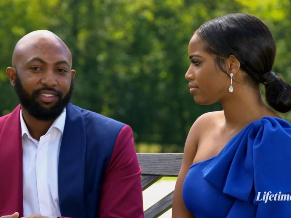 Shaquille Dillon and Kirsten Grimes on "MAFS."