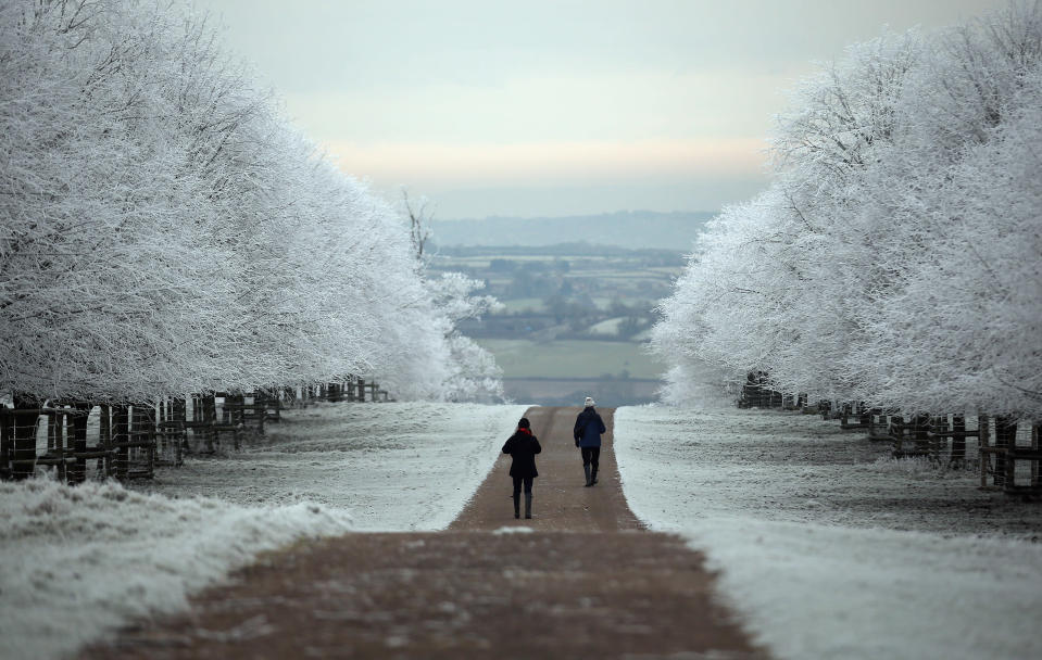 Freezing Fog And Frost Hit The UK