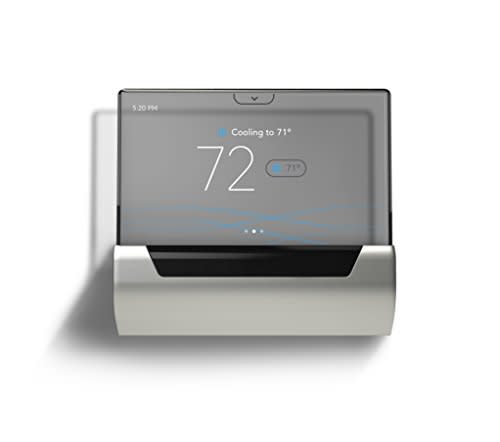 GLAS Smart Thermostat by Johnson Controls, Translucent OLED Touchscreen, Wi-Fi, Mobile App, Wor…