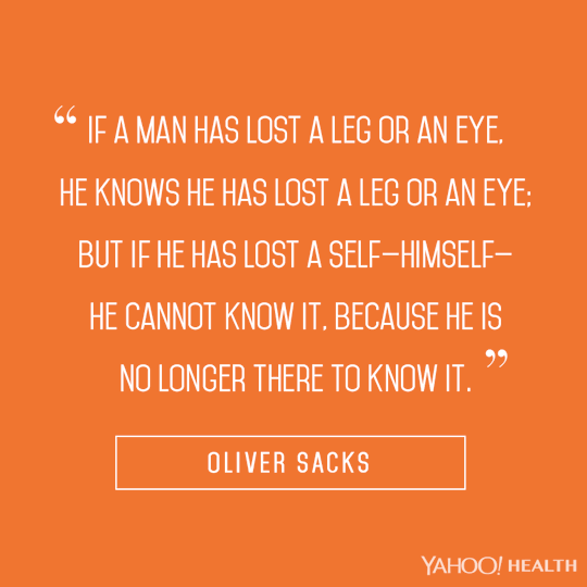 Oliver Sacks on self-awareness