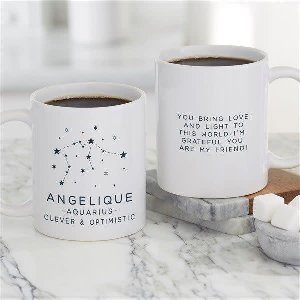 <p><a href="https://go.redirectingat.com?id=74968X1596630&url=https%3A%2F%2Fwww.personalizationmall.com%2FZodiac-Constellations-Personalized-Coffee-Mug-11-oz-White-i119742.item%3Fproductid%3D43738%26sdest%3DSearch&sref=https%3A%2F%2Fwww.bestproducts.com%2Flifestyle%2Fg40720914%2Fbest-gifts-for-virgo%2F" rel="nofollow noopener" target="_blank" data-ylk="slk:Shop Now;elm:context_link;itc:0;sec:content-canvas" class="link ">Shop Now</a></p><p>Zodiac Constellations Personalized Coffee Mug</p><p>personalizationmall.com</p><p>$9.99</p>