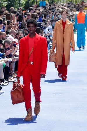 With riot of colour, Virgil Abloh marks new era for Vuitton menswear