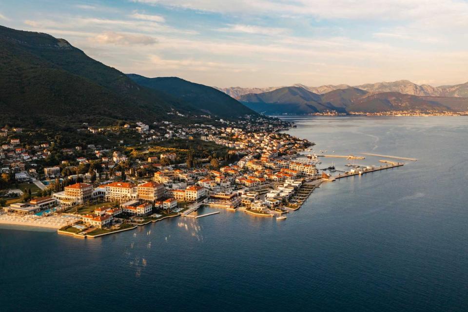 Aerial view of the One&amp;Only Portonovi resort in Montenegro