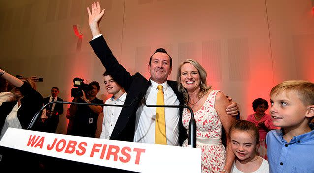 Mr McGowan's Labor claimed a landslide victory. Picture: AAP