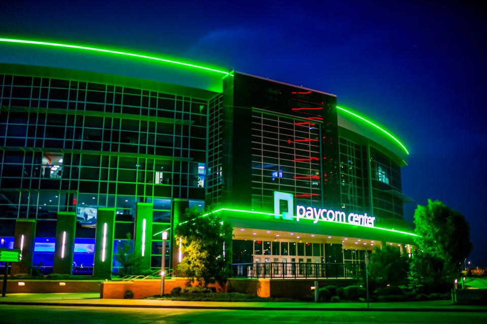 The Paycom Center is seen on Saturday, July 16, 2022, in Oklahoma City.