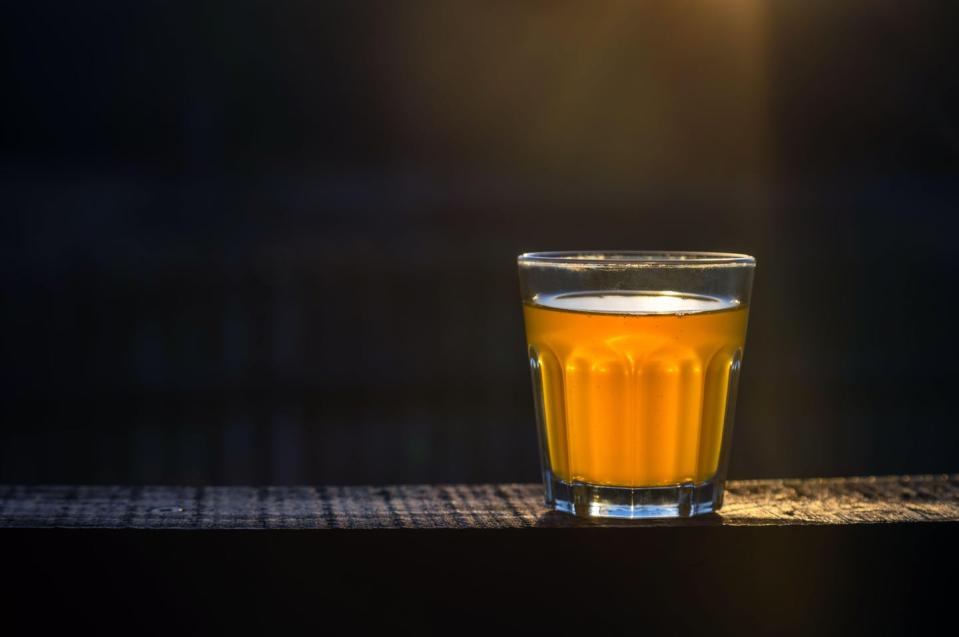   <span class="attribution"><a class="link " href="https://www.alamy.com/small-glass-of-craft-beer-with-no-foam-on-a-wooden-plank-outside-with-space-for-text-golden-sample-of-alcohol-beverage-on-dark-background-nobody-image354512008.html?pv=1&stamp=2&imageid=02CA2E5D-5389-4263-86E8-45A47AF1BB26&p=785977&n=0&orientation=0&pn=1&searchtype=0&IsFromSearch=1&srch=foo%3Dbar%26st%3D0%26sortby%3D2%26qt%3Dvery%2520small%2520alcohol%26qt_raw%3Dvery%2520small%2520alcohol%26qn%3D%26lic%3D3%26edrf%3D0%26mr%3D0%26pr%3D0%26aoa%3D1%26creative%3D%26videos%3D%26nu%3D%26ccc%3D%26bespoke%3D%26apalib%3D%26ag%3D0%26hc%3D0%26et%3D0x000000000000000000000%26vp%3D0%26loc%3D0%26ot%3D0%26imgt%3D0%26dtfr%3D%26dtto%3D%26size%3D0xFF%26blackwhite%3D%26cutout%3D%26archive%3D1%26name%3D%26groupid%3D%26pseudoid%3D4124%26userid%3D%26id%3D%26a%3D%26xstx%3D0%26cbstore%3D1%26resultview%3DsortbyPopular%26lightbox%3D%26gname%3D%26gtype%3D%26apalic%3D%26tbar%3D1%26pc%3D%26simid%3D%26cap%3D1%26customgeoip%3DGB%26vd%3D0%26cid%3D%26pe%3D%26so%3D%26lb%3D%26pl%3D0%26plno%3D%26fi%3D0%26langcode%3Den%26upl%3D0%26cufr%3D%26cuto%3D%26howler%3D%26cvrem%3D0%26cvtype%3D0%26cvloc%3D0%26cl%3D0%26upfr%3D%26upto%3D%26primcat%3D%26seccat%3D%26cvcategory%3D*%26restriction%3D%26random%3D%26ispremium%3D1%26flip%3D0%26contributorqt%3D%26plgalleryno%3D%26plpublic%3D0%26viewaspublic%3D0%26isplcurate%3D0%26imageurl%3D%26saveQry%3D%26editorial%3D%26t%3D0%26filters%3D0" rel="nofollow noopener" target="_blank" data-ylk="slk:Alamy / JaCrispy;elm:context_link;itc:0;sec:content-canvas">Alamy / JaCrispy</a></span>