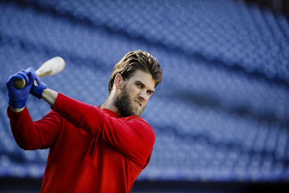 Bryce Harper's peers believe that the Phillies slugger is the game's most overrated player -- by a wide margin. (AP)