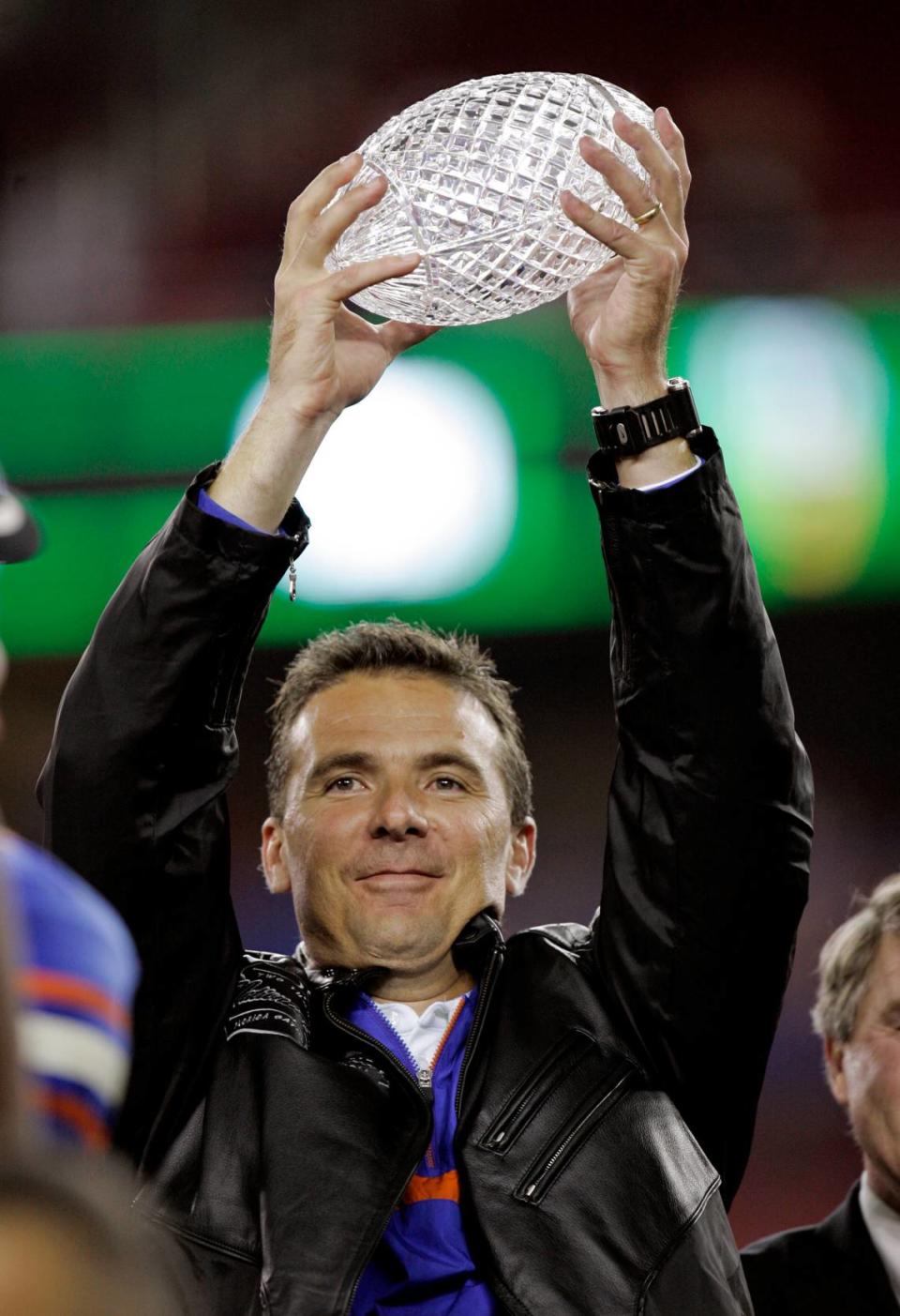 Urban Meyer led the Gators to two national titles after being hired away from Utah. Meyer initially cited health concerns for his brief resignation last year, but did not mention his health as a problem this time.