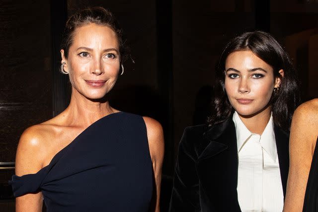 <p>Lexie Moreland/getty</p> Christy Turlington and Grace Burns in September 2023