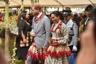 <p>The royal couple also met with the Prime Minister of Tonga while in Nuku'alo. </p>