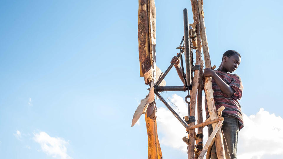 Maxwell Simba as William in The Boy Who Harnessed The Wind, one of the best family movies on Netflix