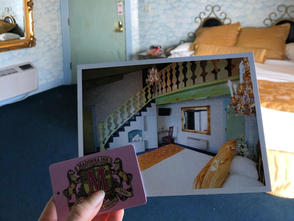 Sky View Room and Post Card From Gift shop madonna inn