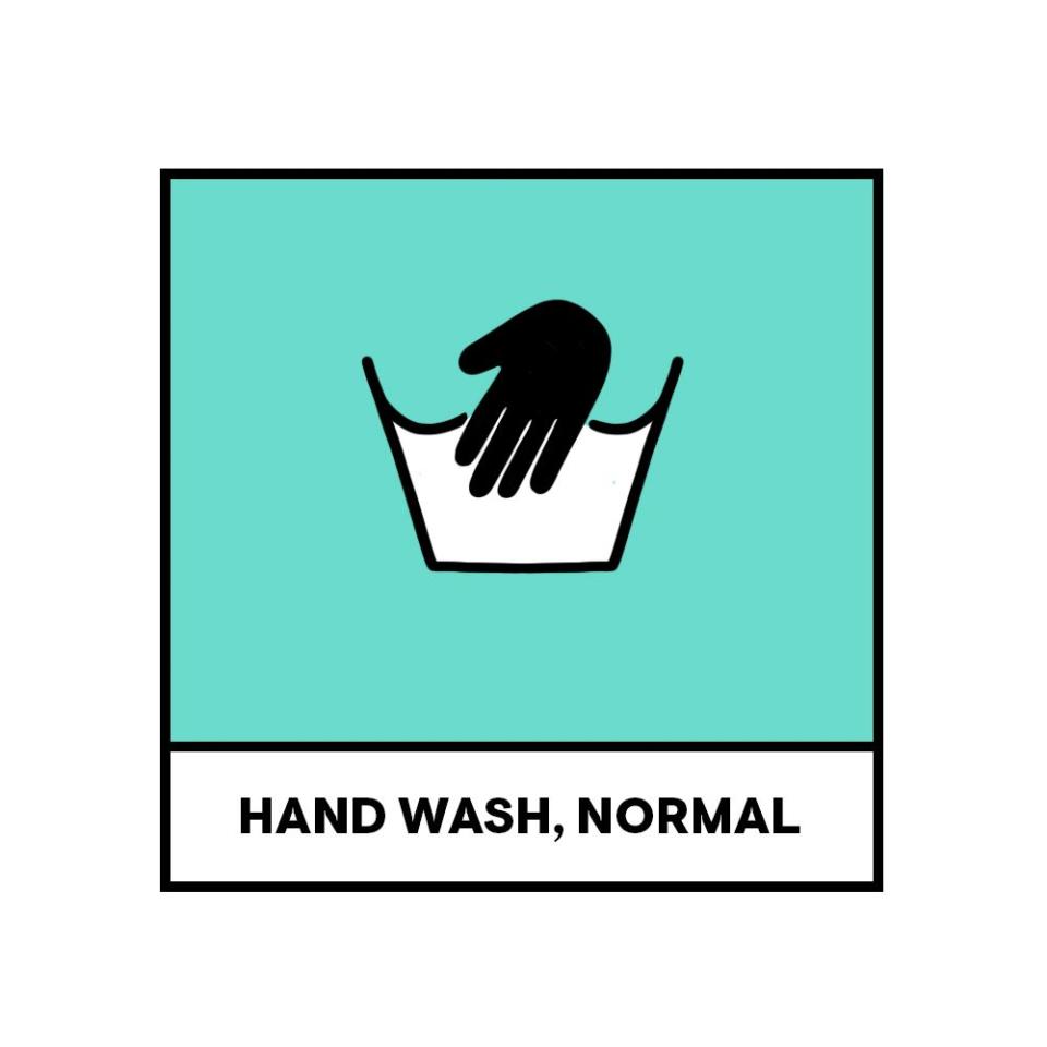 hand wash normal laundry symbols